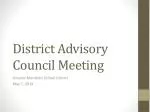 District Advisory Council Meeting - slide 1