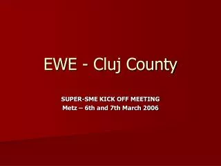 EWE - Cluj County