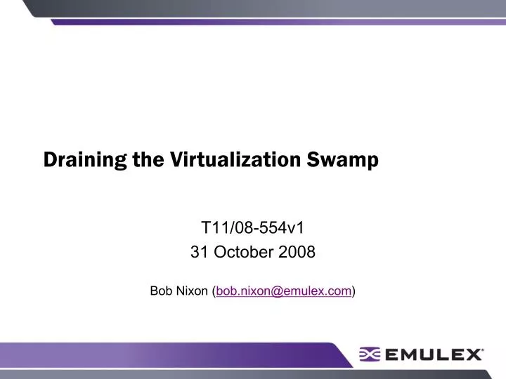 draining the virtualization swamp