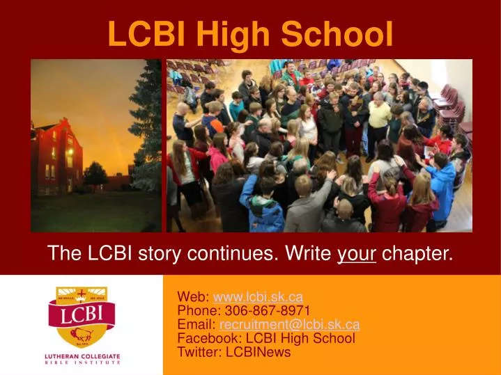 the lcbi story continues write your chapter