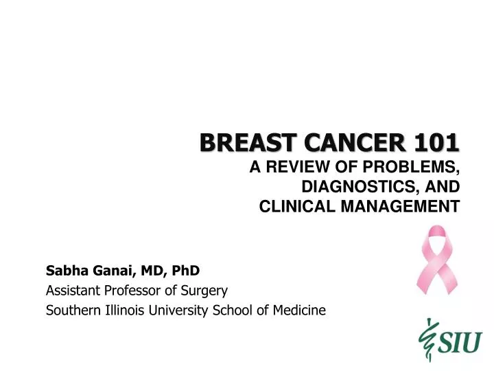 breast cancer 101 a review of problems diagnostics and clinical management