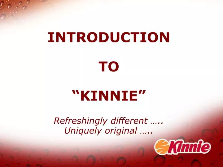 introduction to kinnie refreshingly different uniquely original