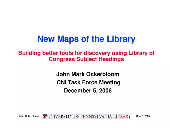 new maps of the library