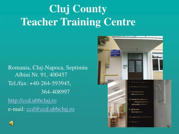cluj county teacher training centre