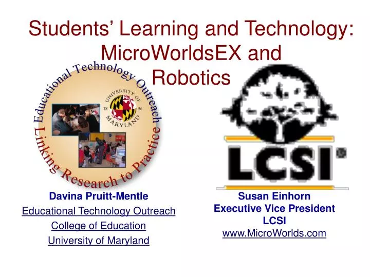 students learning and technology microworldsex and robotics