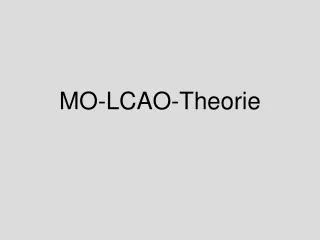 mo lcao theorie
