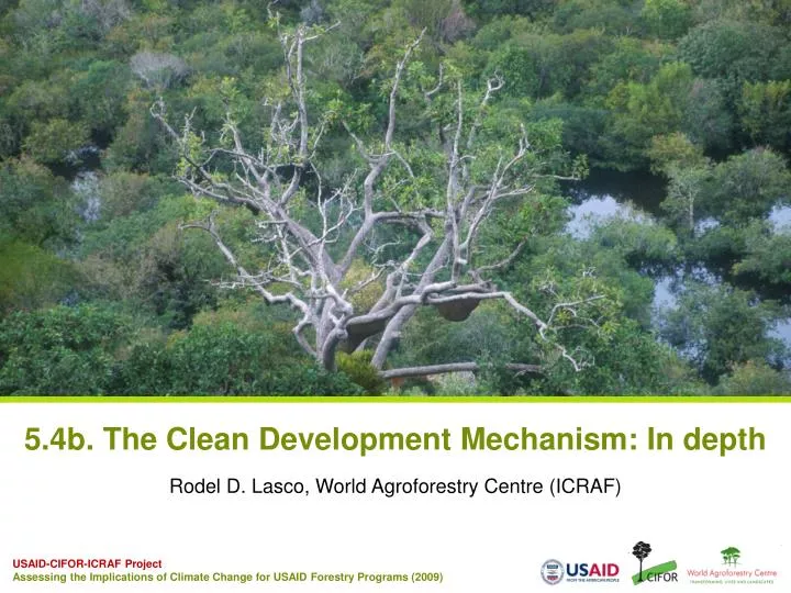 5 4b the clean development mechanism in depth