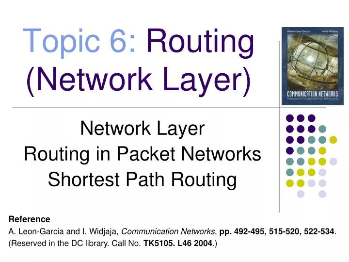 topic 6 routing network layer