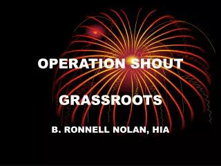 OPERATION SHOUT