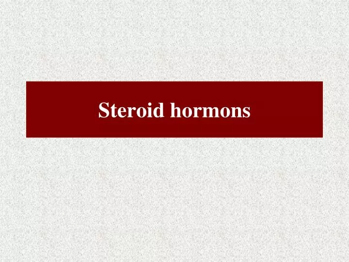 steroid hormons