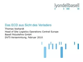 das ecd aus sicht des verladers