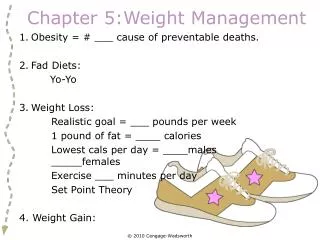 Chapter 5:Weight Management