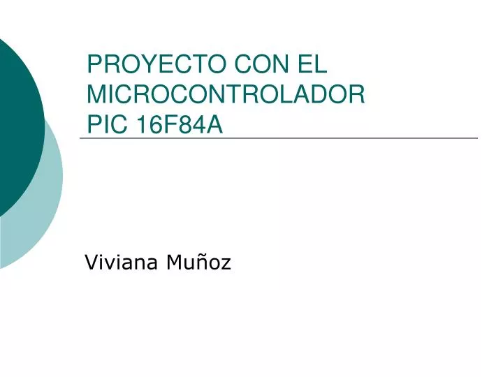 proyecto con el microcontrolador pic 16f84a