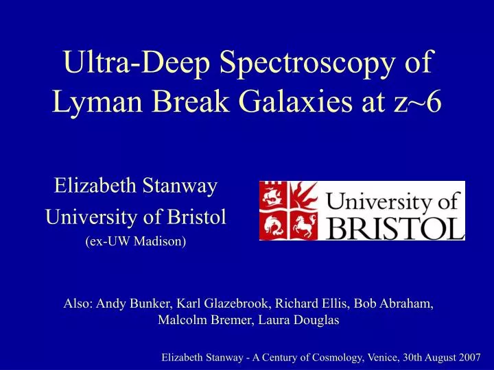 ultra deep spectroscopy of lyman break galaxies at z 6