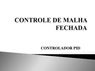 controle de malha fechada