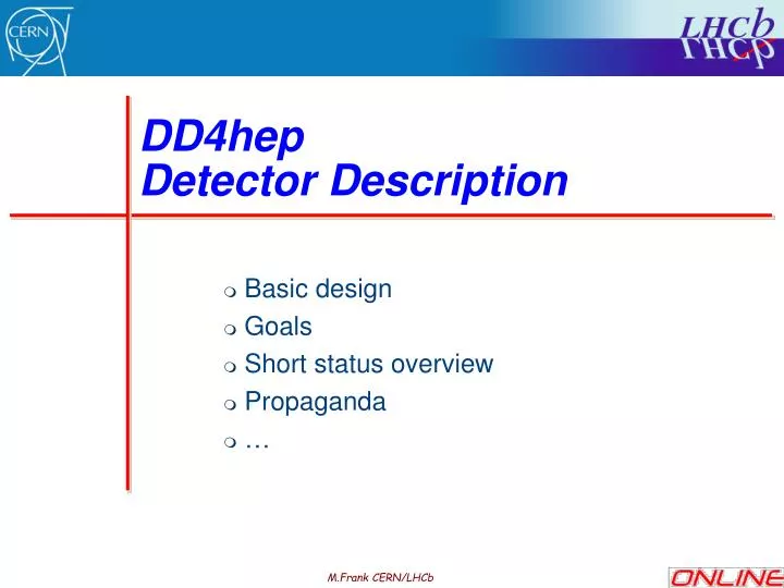dd4hep detector description