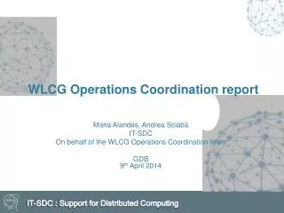 WLCG Operations Coordination report