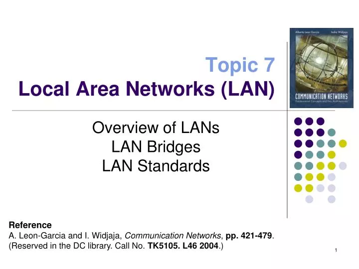 topic 7 local area networks lan