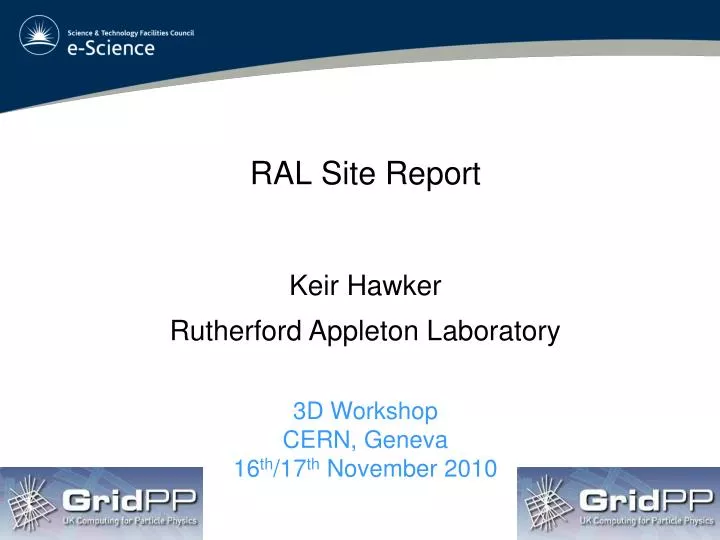 ral site report