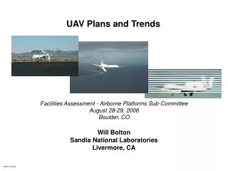 UAV Plans and Trends