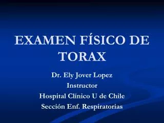 examen f sico de torax