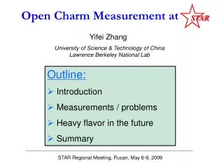 Open Charm Measurement at