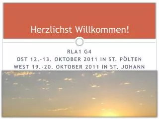 herzlichst willkommen