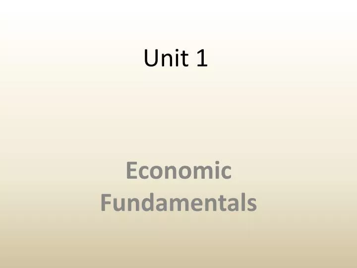 unit 1