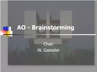 AO - Brainstorming
