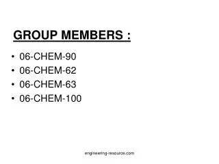 GROUP MEMBERS :