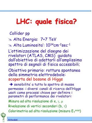lhc quale fisica
