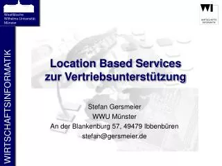 location based services zur vertriebsunterst tzung