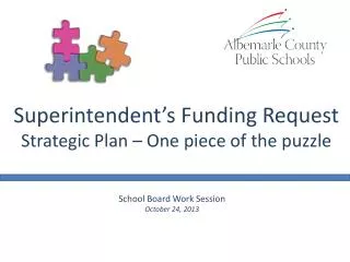 School Board Work Session October 24, 2013