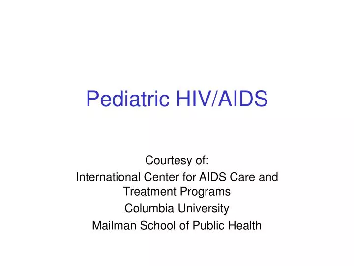 pediatric hiv aids