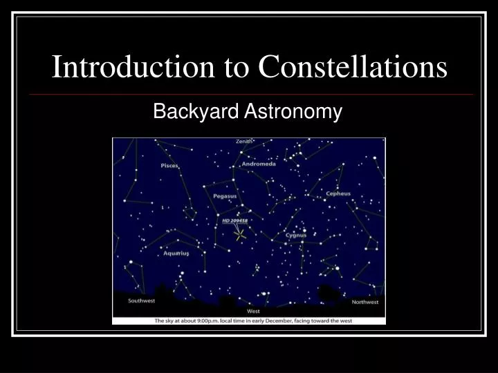introduction to constellations