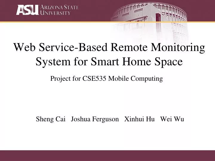 web service based remote monitoring system for smart home space