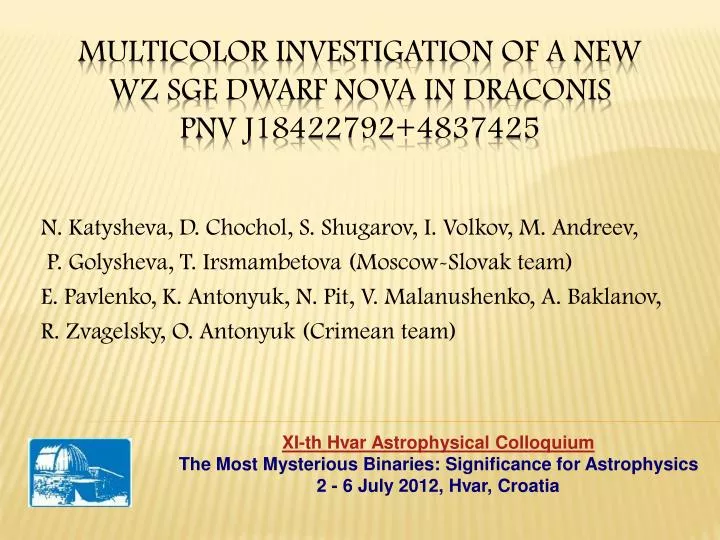 multicolor investigation of a new wz sge dwarf nova in draconis pnv j18422792 4837425