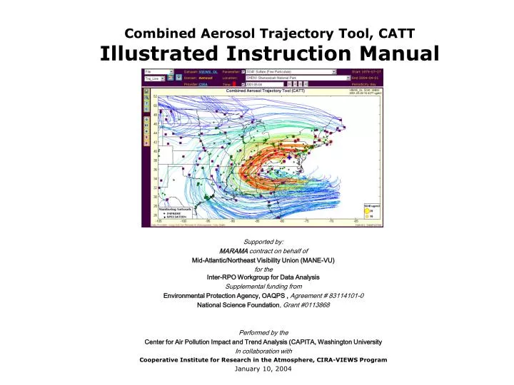 combined aerosol trajectory tool catt illustrated instruction manual