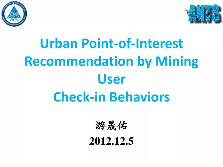 urban point of interest recommendation by mining user check in behaviors