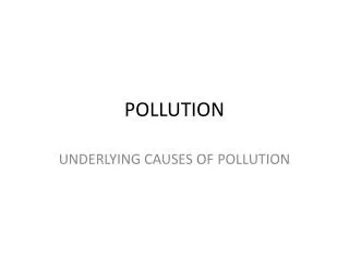 pollution