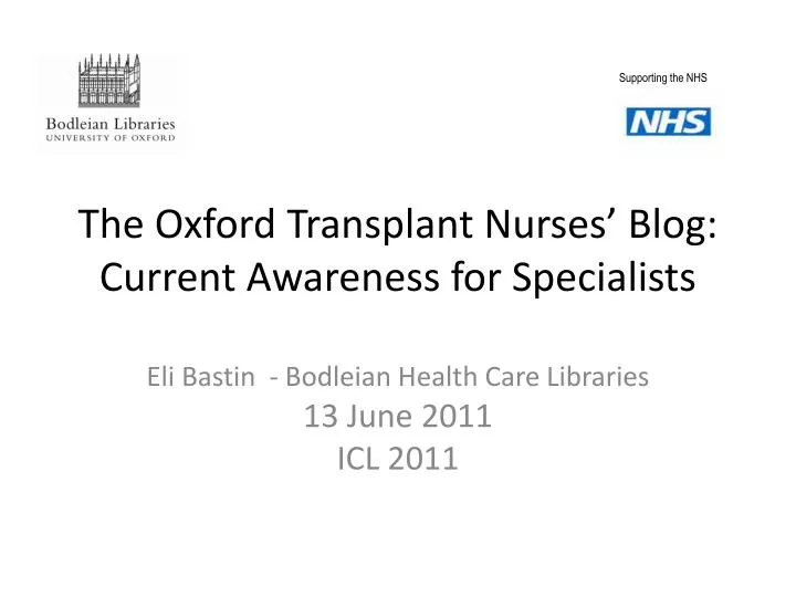 the oxford transplant nurses blog current awareness for specialists