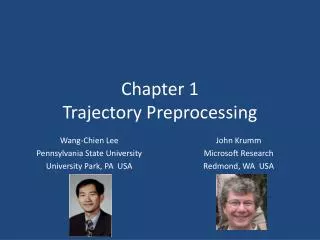 Chapter 1 Trajectory Preprocessing