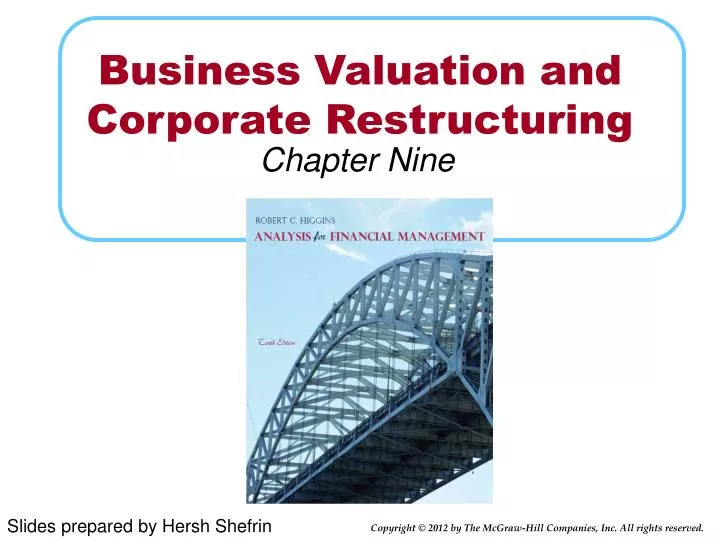 business valuation and corporate restructuring