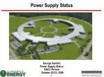 Power Supply Status - slide 1