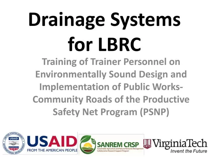 drainage systems for lbrc