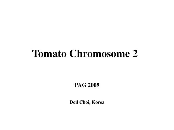tomato chromosome 2