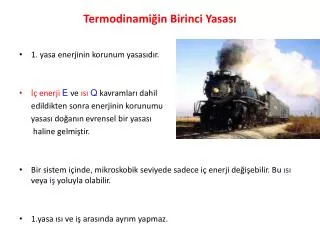 termodinami in birinci yasas