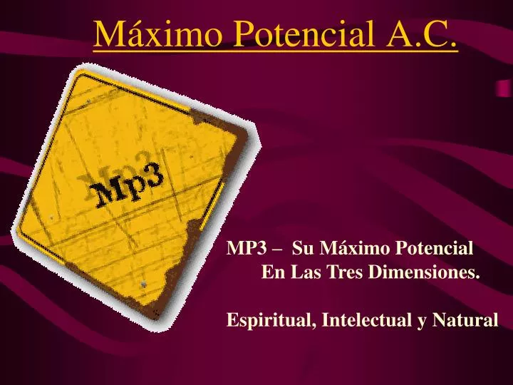 m ximo potencial a c