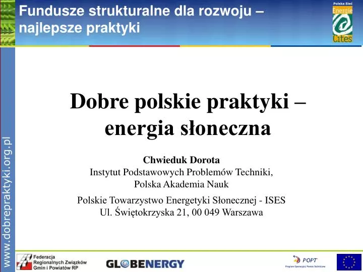 dobre polskie praktyki energia s oneczna
