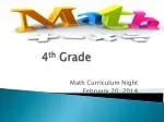 4 th Grade - slide 1